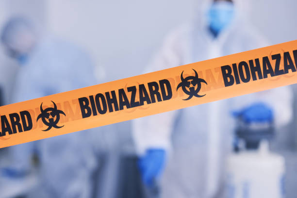 Professional Biohazard Cleanup technician working in West Hyannisport, MA